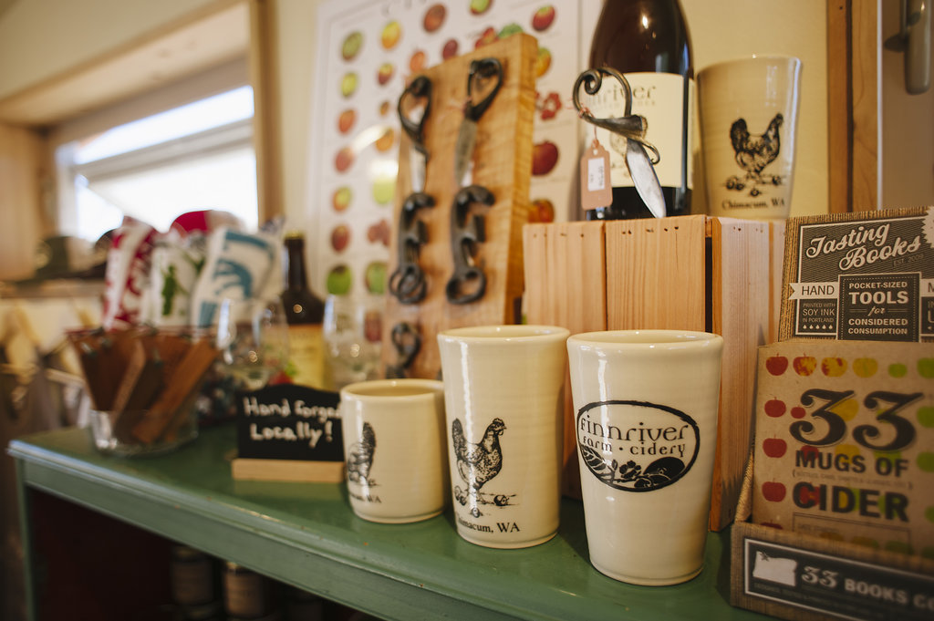 Port Townsend - Retail Store, Visual Design, Merchandise Consulting, Rustic, Finnriver Farm and Cidery. Photo by Jen Lee Light Photography